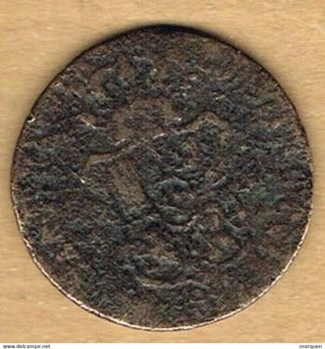 Moneda CATALUÑA, 3 Cuartos Barcelona 1823, Cu - Provinciale Munten