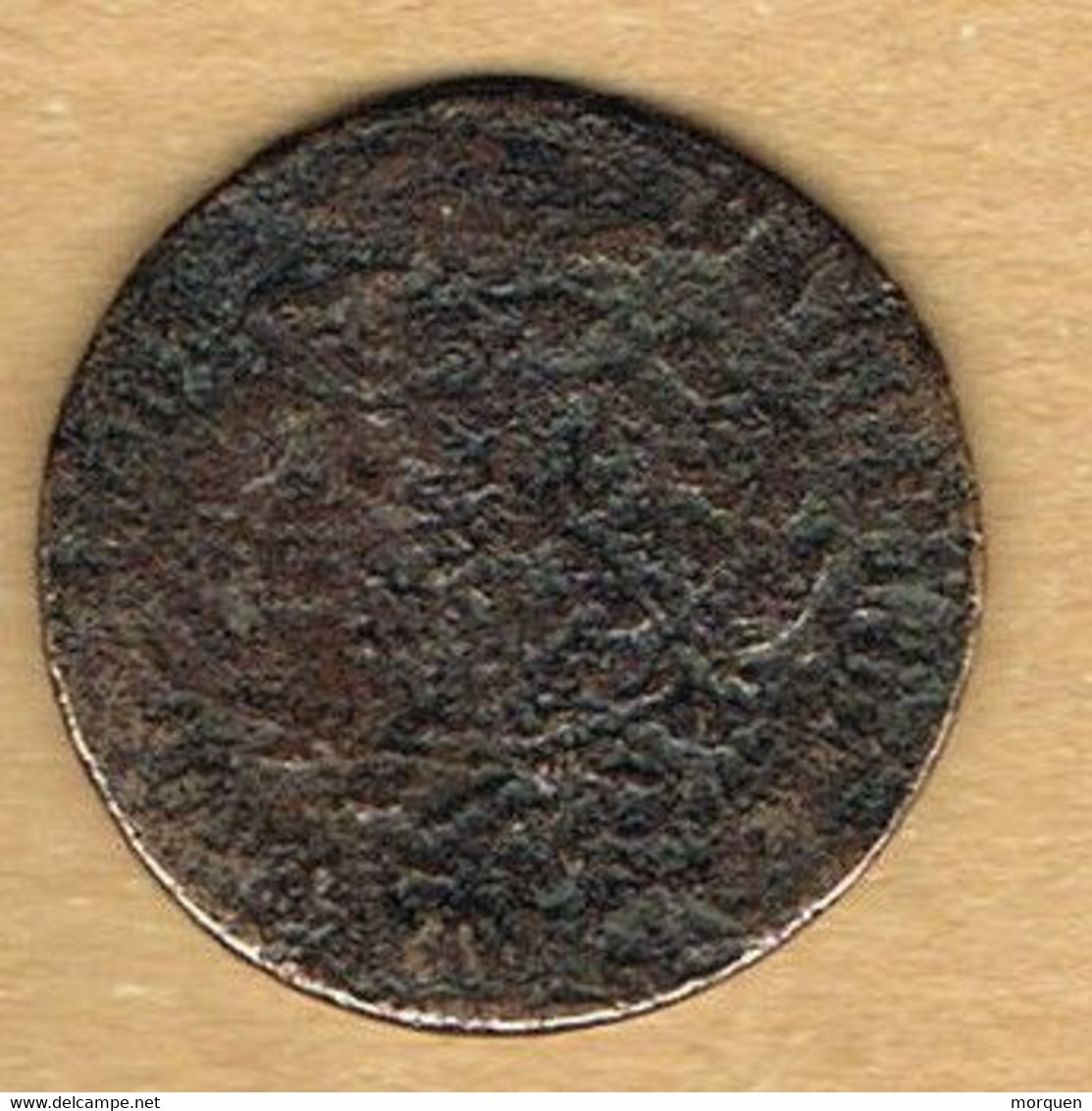 Moneda CATALUÑA, 3 Cuartos Barcelona 1823, Cu - Provincial Currencies