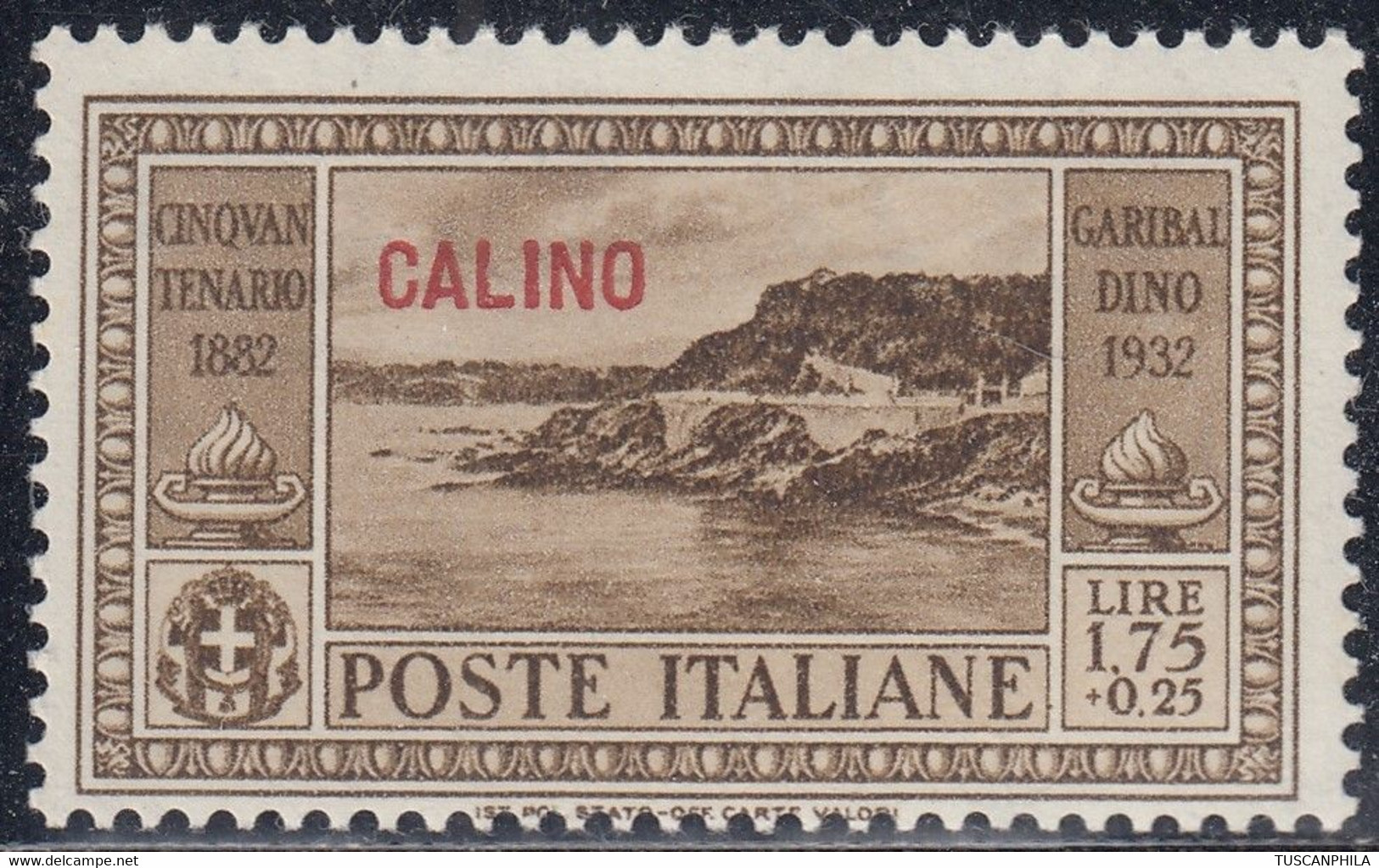 1932 Giuseppe Garibaldi 1 Valori Sass. 24 MNH** Cv 70 - Egée (Calino)