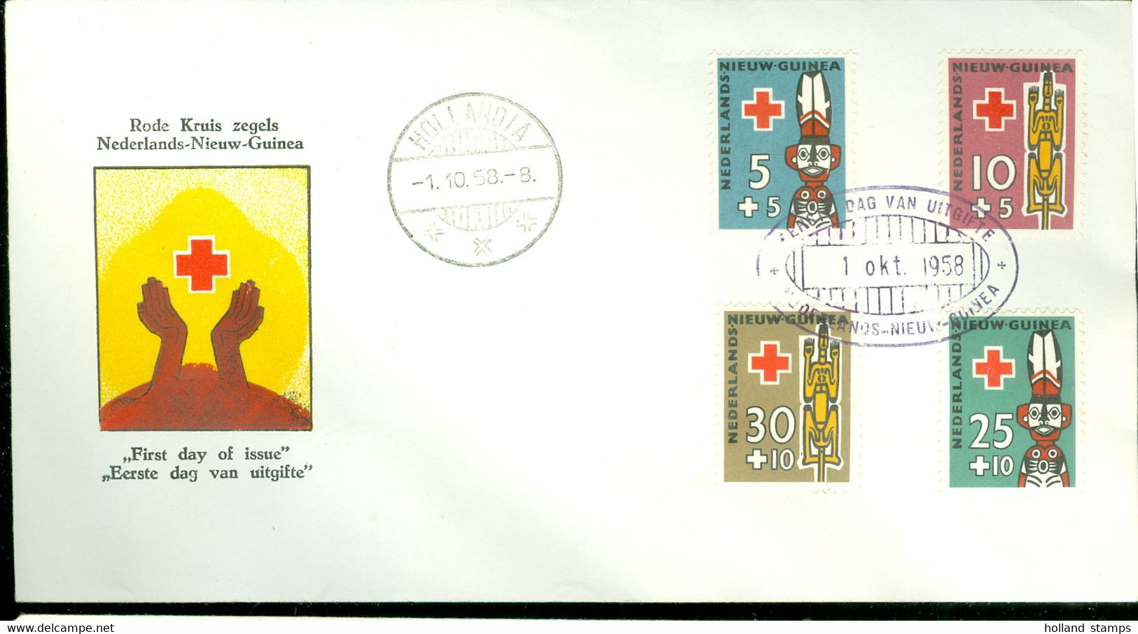 NEDERLANDS NIEUW GUINEA *  FDC E 1 * ONBESCHREVEN * - Nederlands Nieuw-Guinea