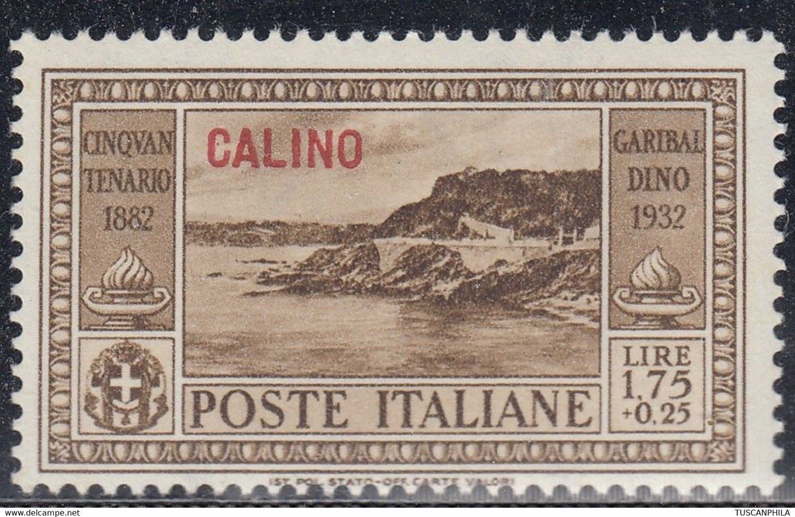 1932 Giuseppe Garibaldi 1 Valore Sass. 24 MNH** Cv 70 - Aegean (Calino)
