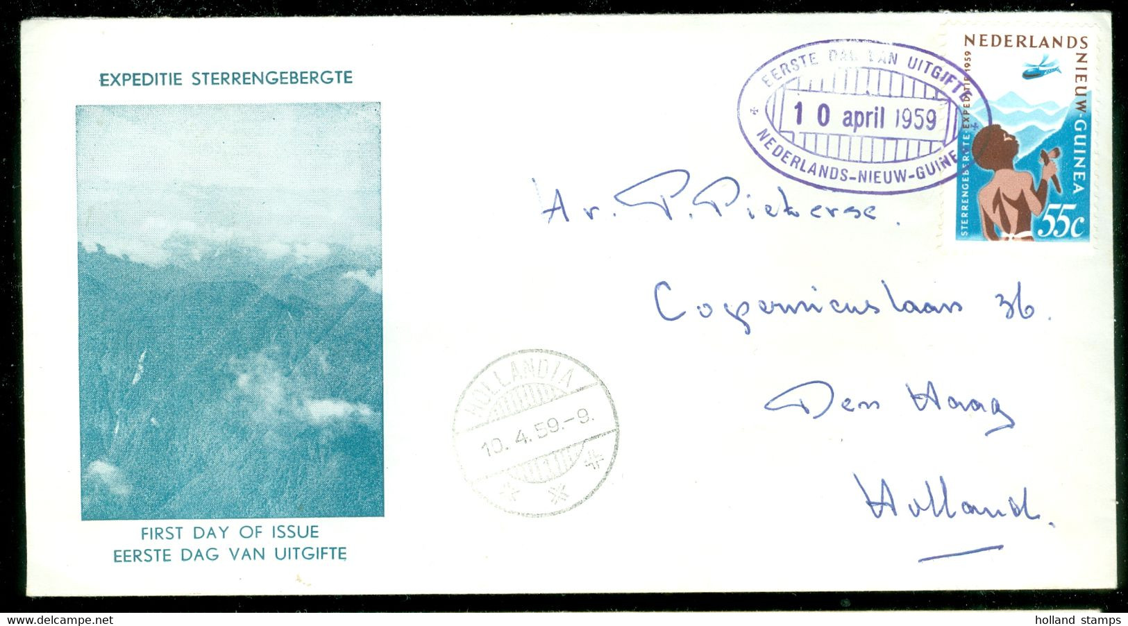 NEDERLANDS NIEUW GUINEA *  FDC E 2 * BESCHREVEN * - Nederlands Nieuw-Guinea