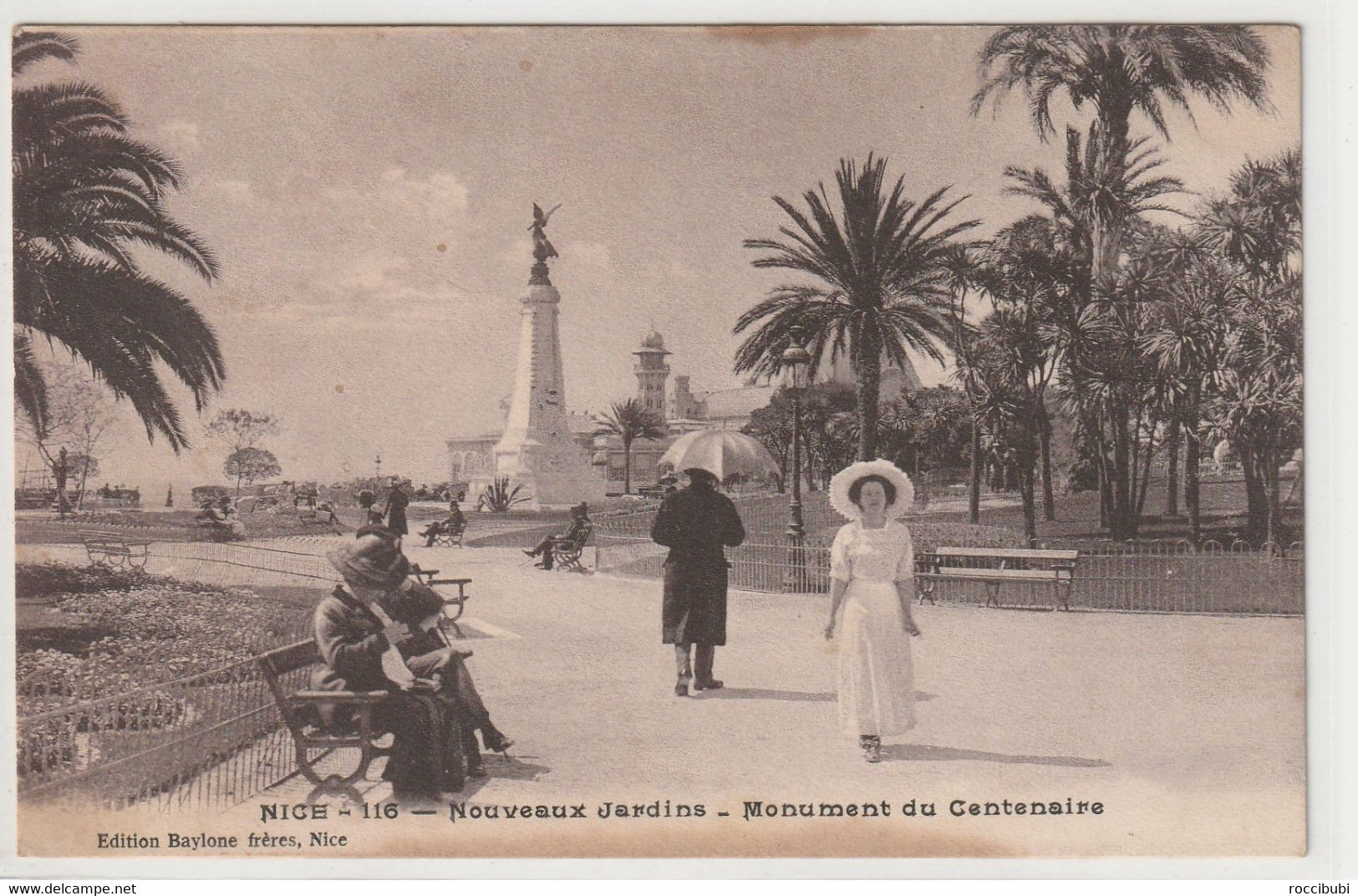 Nice, Nizza, Nouveaux Jardins, Monument Du Centenaire, Frankreich - Vida En La Ciudad Vieja De Niza