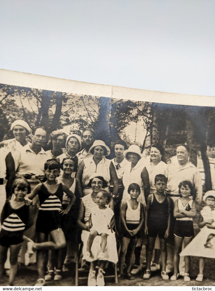 CPA 83 Carte Photo Saint Cyr Sur Mer Les Lecques Plage Photo De Famille Août 1931 - Saint-Cyr-sur-Mer