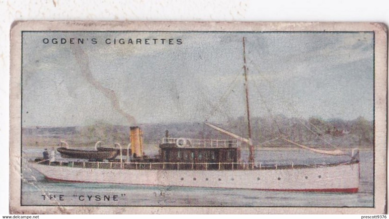 Yachts & Motor Boats 1931 - 116 The Cysna - Ogdens  Cigarette Card - Original  - Ships - Sealife - Ogden's