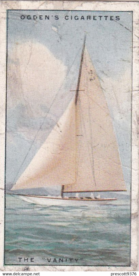 Yachts & Motor Boats 1931 - The Vanity - Ogdens  Cigarette Card - Original  - Ships - Sealife - Ogden's