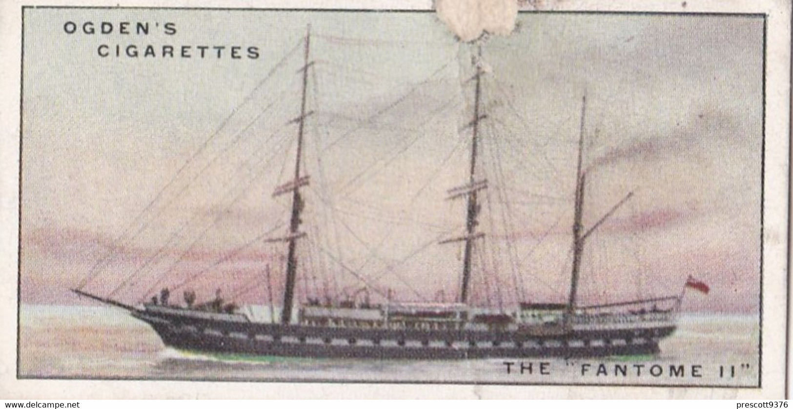 Yachts & Motor Boats 1931 - 18 The Fantom II - Ogdens  Cigarette Card - Original  - Ships - Sealife - Ogden's