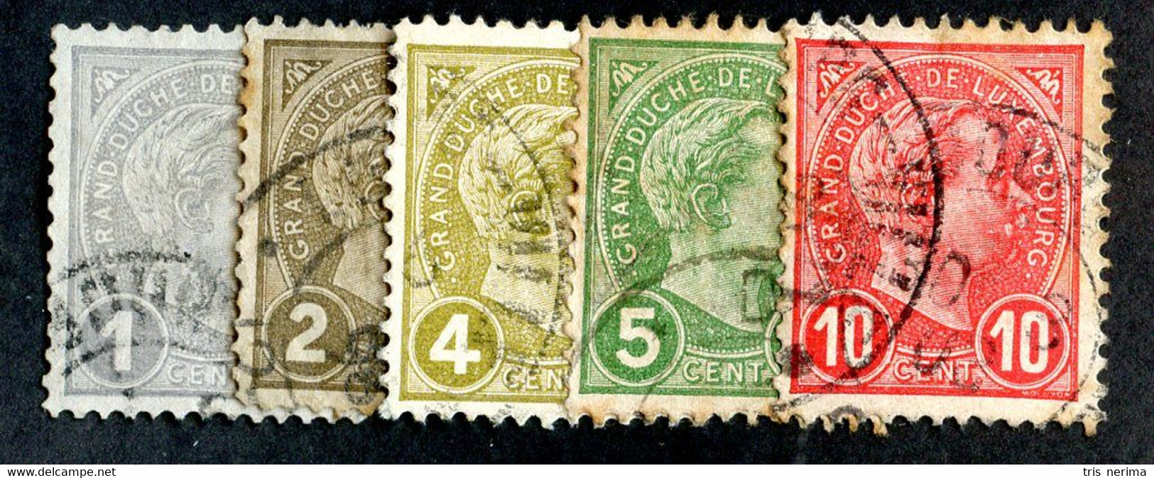 145 Lux 1895 YT69/73 O Cat 3.€ (Offers Welcome!) - 1895 Adolphe Right-hand Side