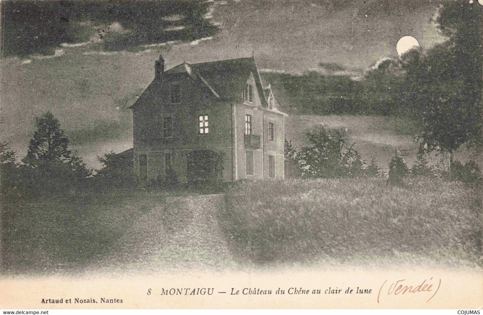 85 - MONTAIGU - S08540 - Le Château Du Chêne Au Clair De Lune - L1 - Montaigu