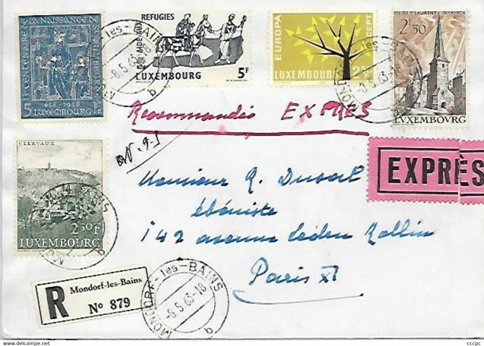 Luxembourg Lettre 1963 - Briefe U. Dokumente