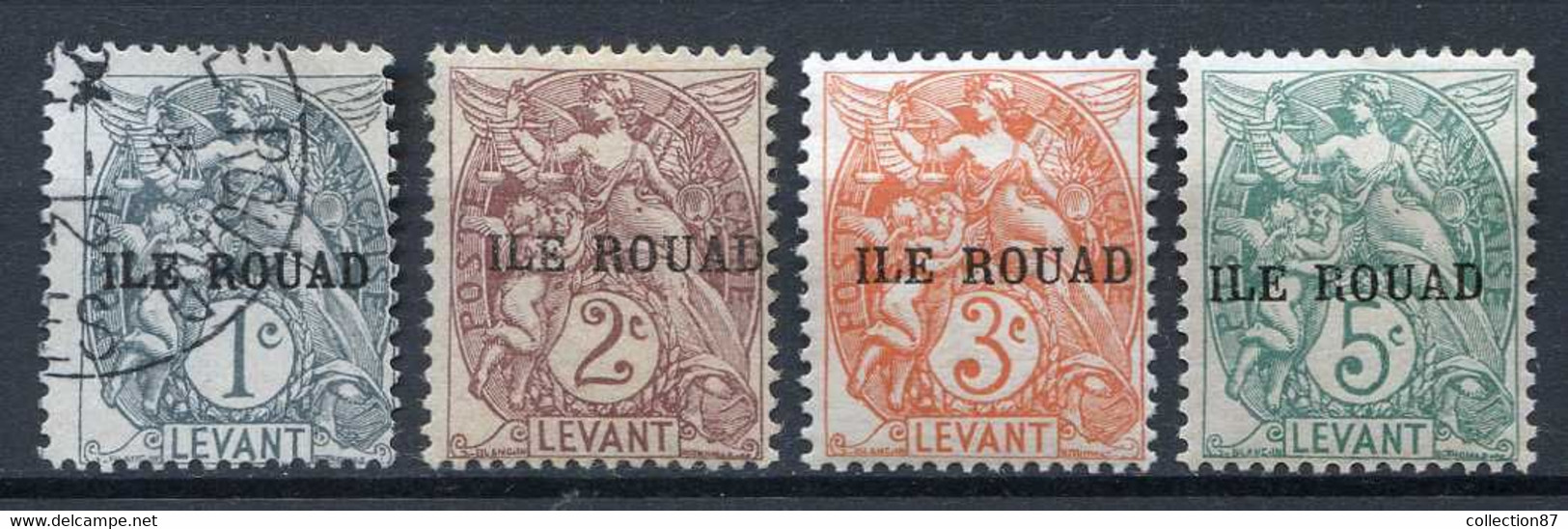 ROUAD > Yvert N° 4 Ø + 5 à 7 ⭐ Ch - Type Blanc - Unused Stamps