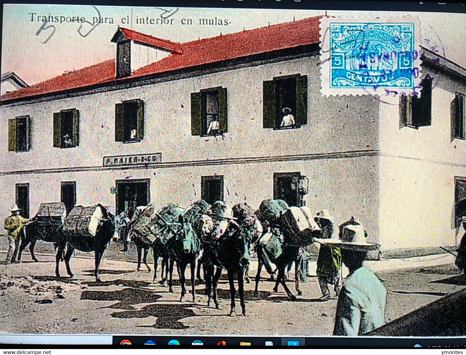 Published By Pablo Maier, Maier’s House With Traveling Post Office , Ambulante Postal Marking - Honduras