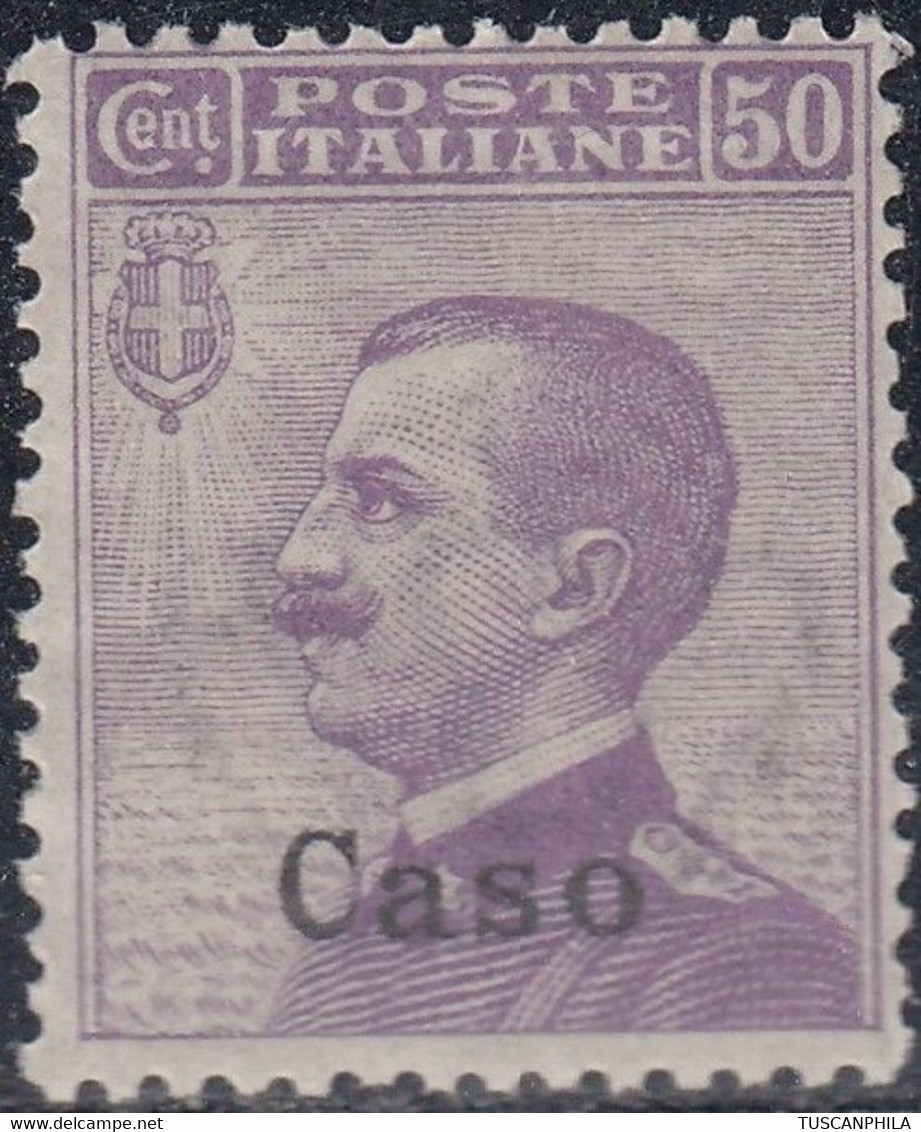 1912 1 Valore Sass. 7 MNH** Cv 5 - Egée (Caso)
