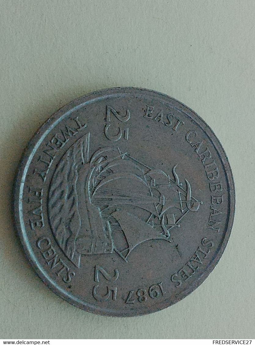 5/ EAST CARBBEAN STATES 1987 25 CENTS - Sin Clasificación