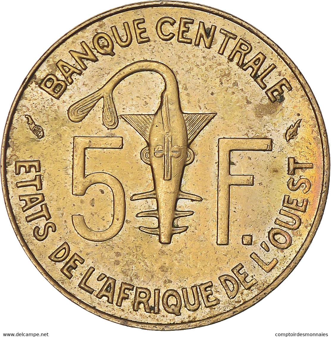 Monnaie, Communauté économique Des États De L'Afrique De L'Ouest, 5 Francs - Elfenbeinküste