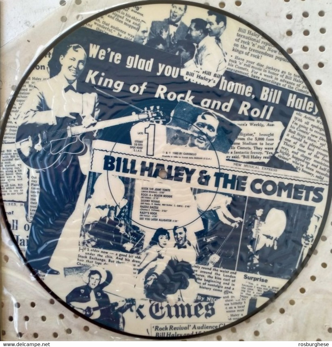 Bill Haley & The Comets Rock The Joint Tonite LP VINILE Picture Disc - Ediciones Limitadas