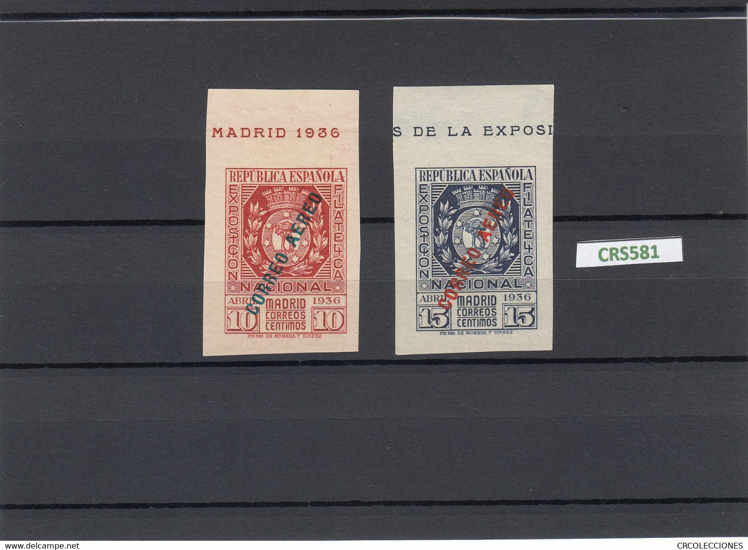 CRS581 SELLOS ESPAÑA Nº CAT 729-30 XX BORDE DE HOJA. SIN CHARNELA - Altri & Non Classificati