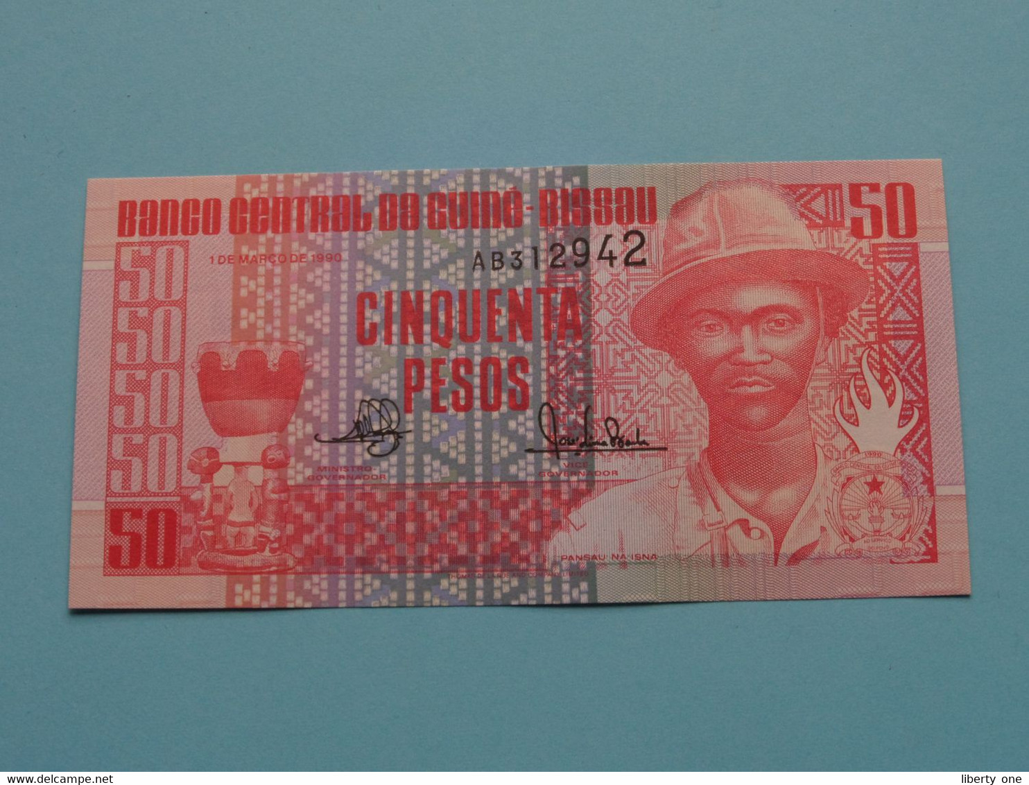 50 Pesos (1990) Banco Central Da Guiné-Bissau ( For Grade, Please See Photo ) UNC ! - Guinea–Bissau