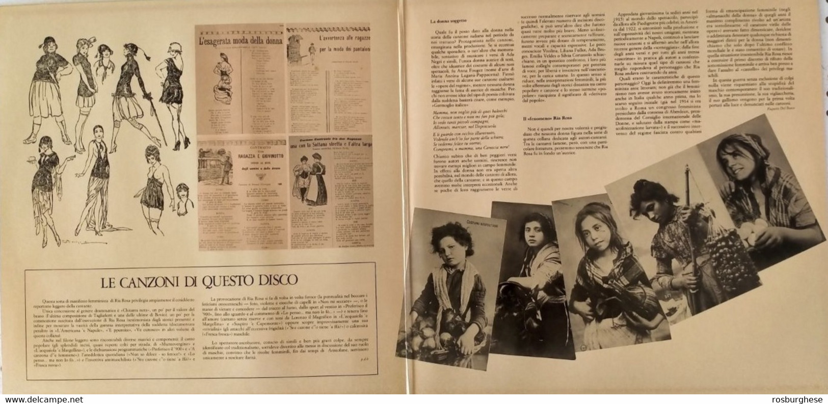 Fonografo Italiano RIA ROSA Una Nonna Del Femminismo LP Vinile - Andere - Italiaans