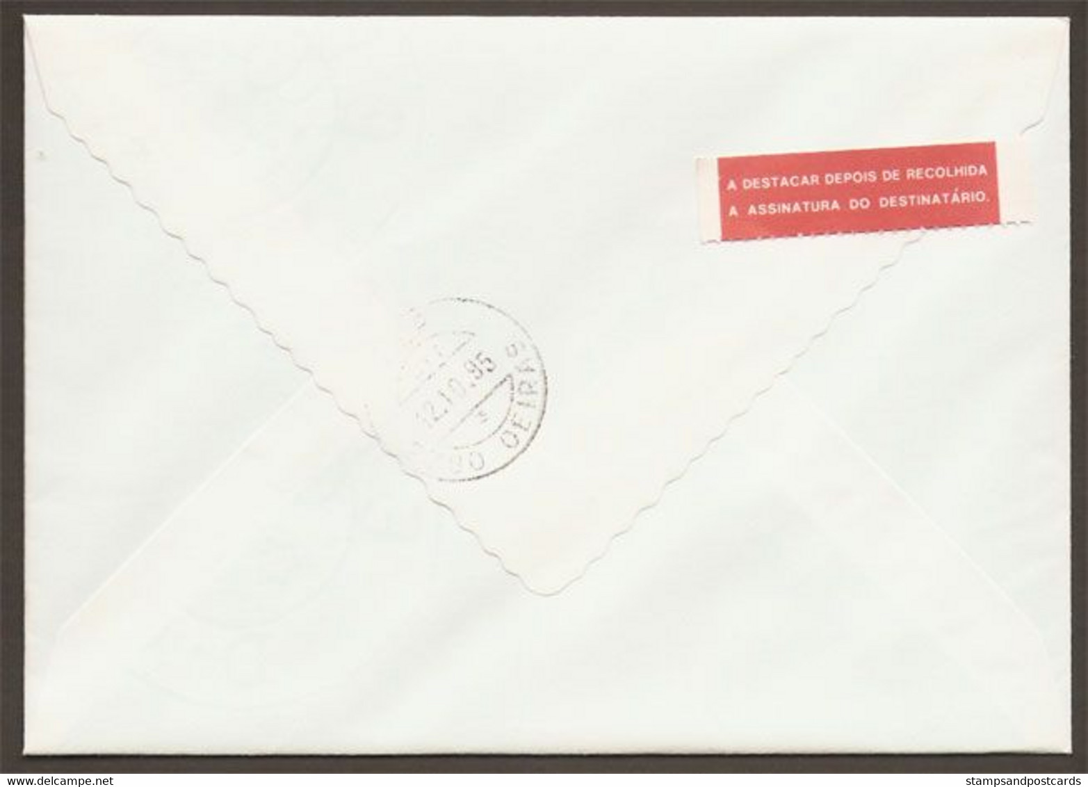 Portugal Lettre R Cachet Commemoratif Boite Aux Lettres Journée Mondiale De La Poste 1995 Mailbox World Post Day - Postal Logo & Postmarks