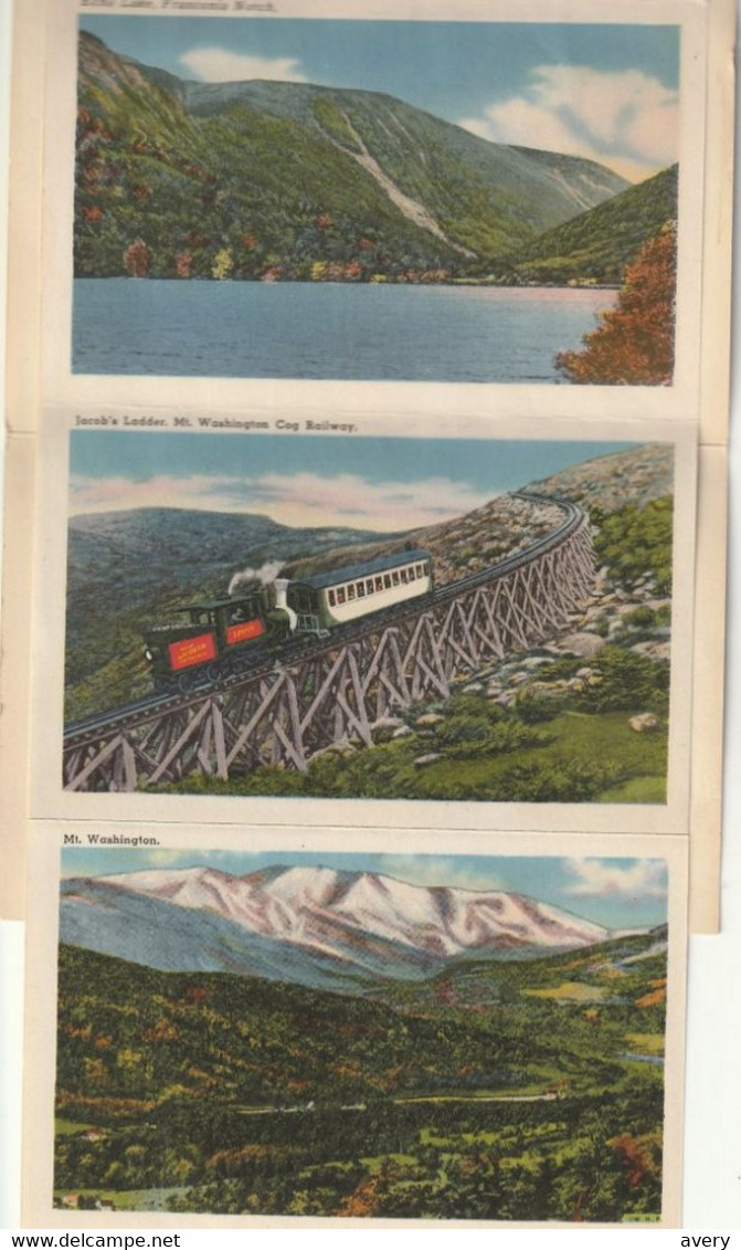 Souvenir Folder Of The White Mountains, New Hampshire - White Mountains