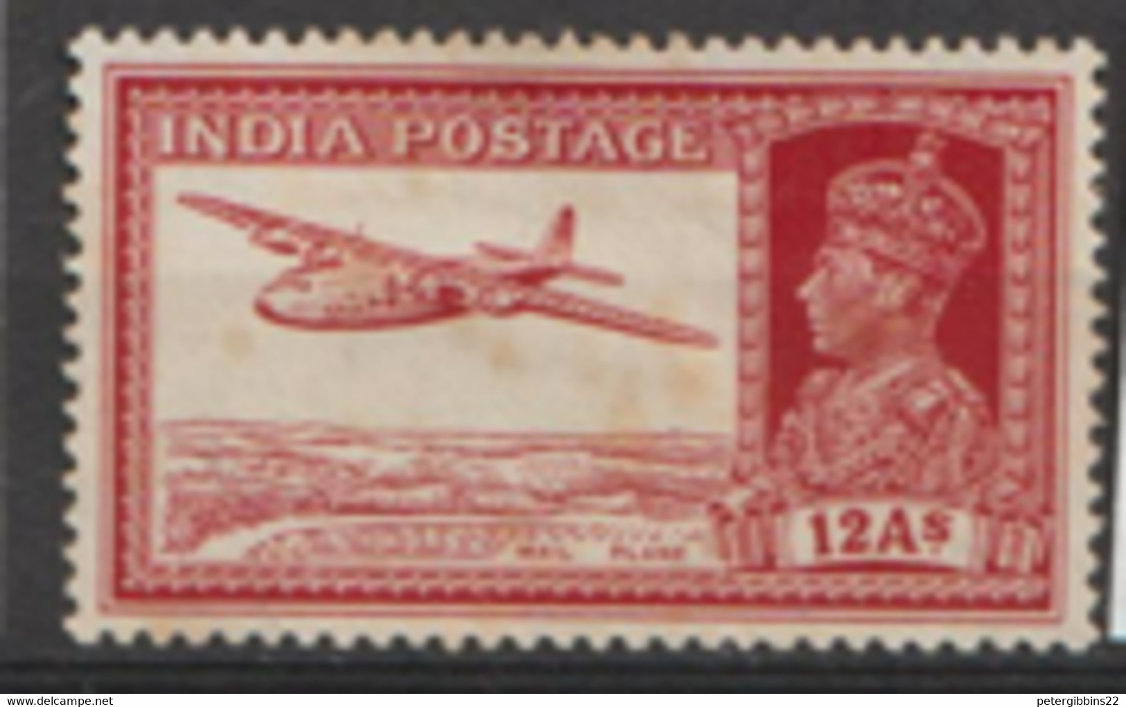 India  1937   SG  258   12as Mounted Mint - Ongebruikt