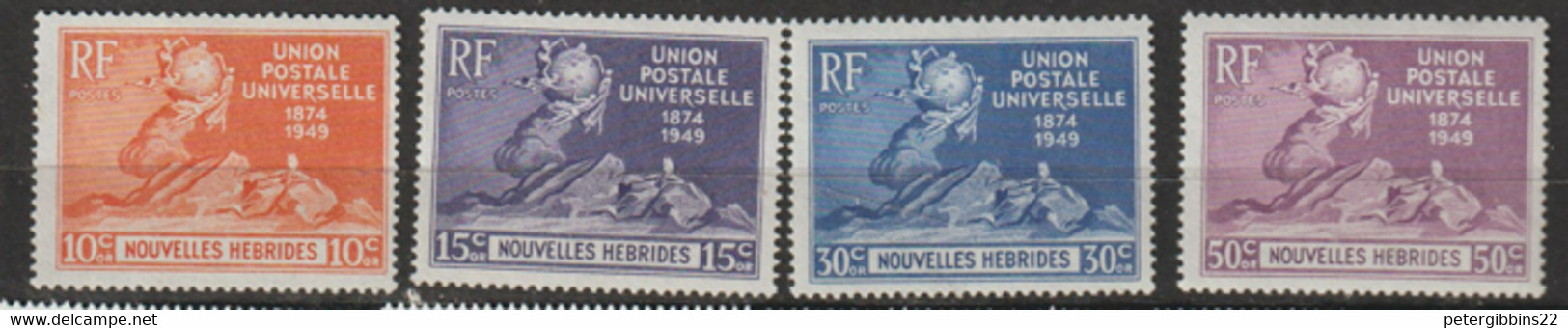 New  Hebrides  1949   SG F 77-80 P U C     Unmounted Mint - Unused Stamps