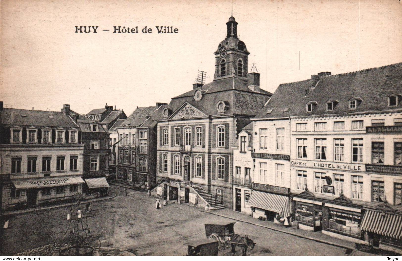Huy - Place Et Hôtel De Ville - Café De L'hôtel De Ville - Belgique Belgium - Hoei