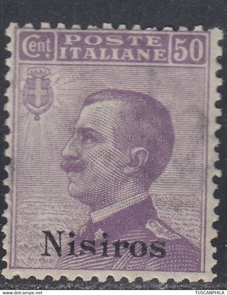 1912 1 Valore Sass. 7 MNH** Cv 12.5 - Ägäis (Nisiro)