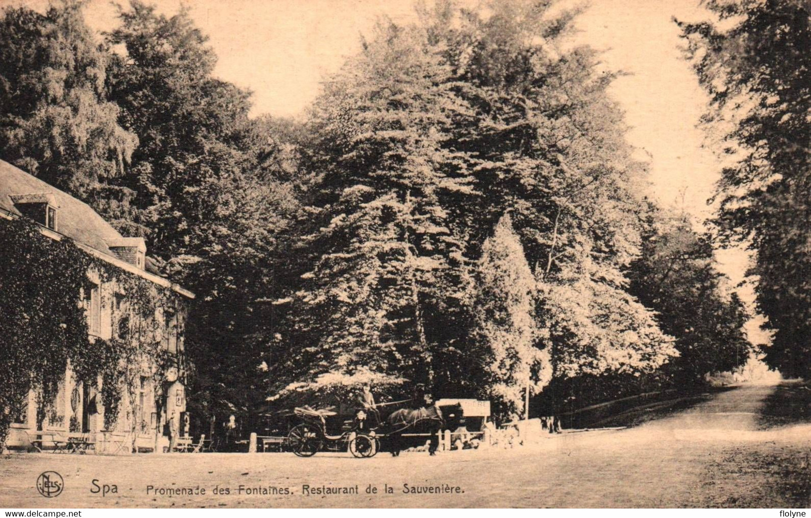 Spa - Promenade Des Fontaines - Restaurant De La Sauvenière - Attelage - Belgique Belgium - Spa