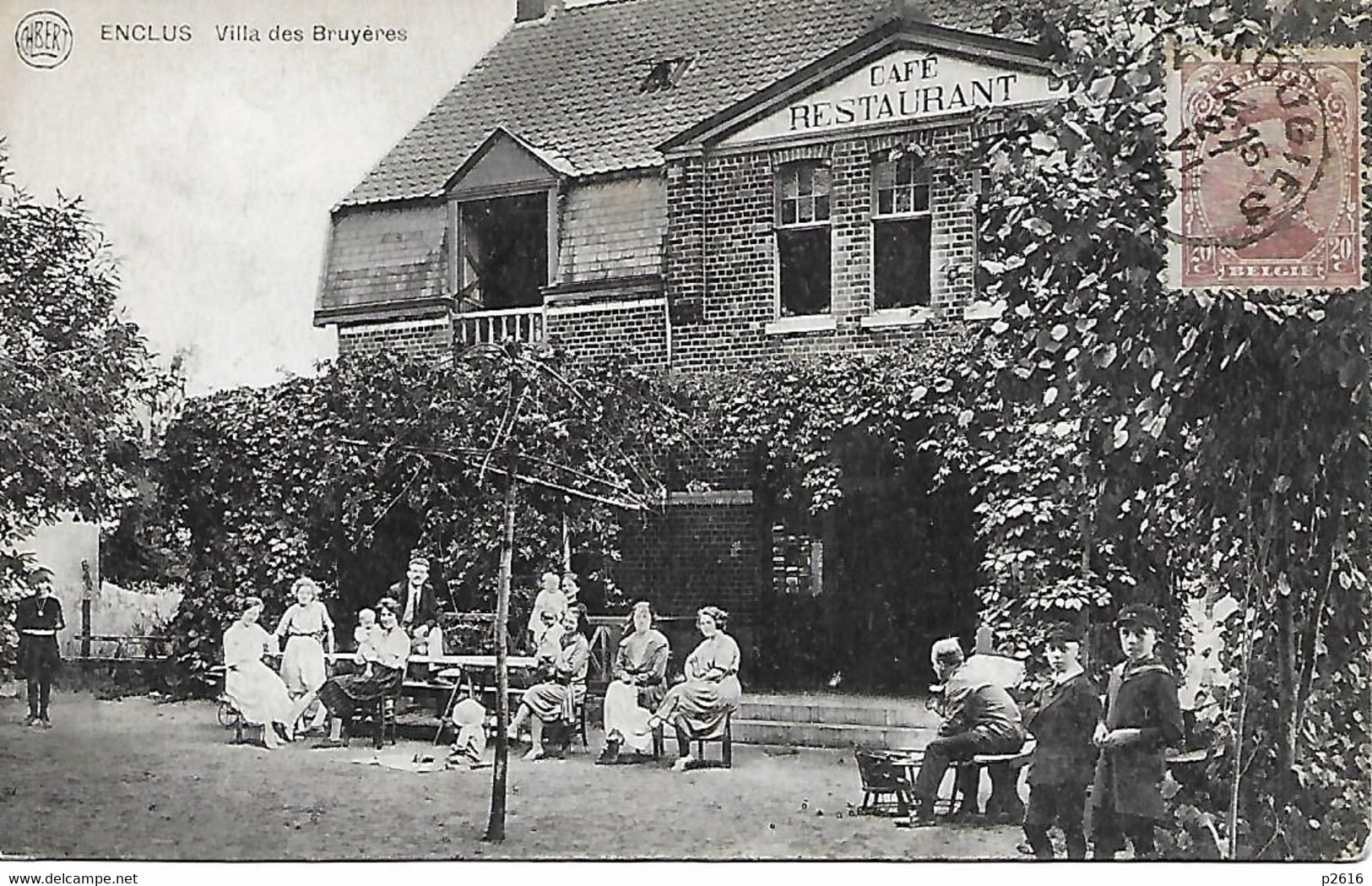 BELGIQUE -  1922 -  ENCLUS-  VILLA DES BRUYERES - CAFE - RESTAURANT - Mont-de-l'Enclus