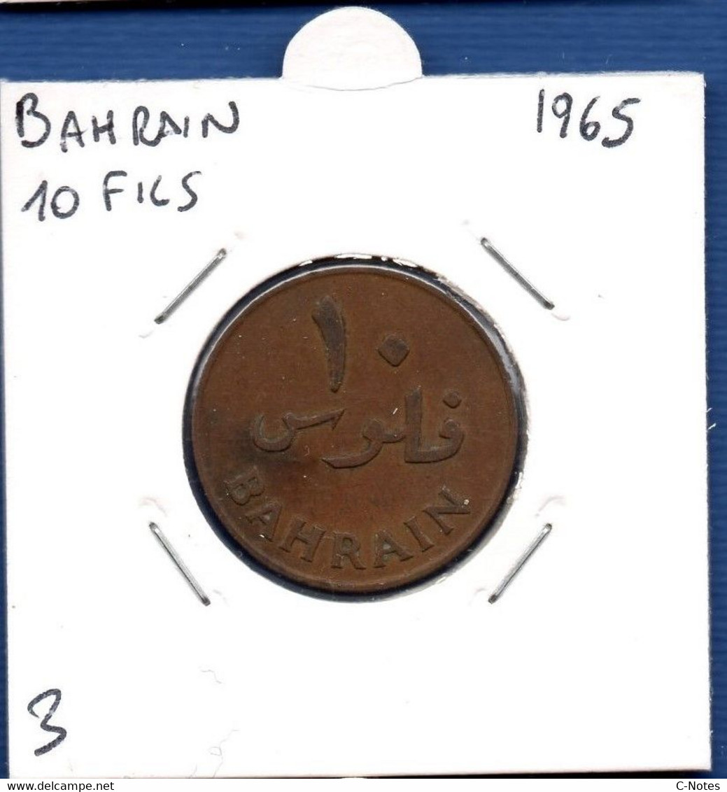 BAHRAIN - 10 Fils 1965 -  See Photos - Km 3 - Bahrein