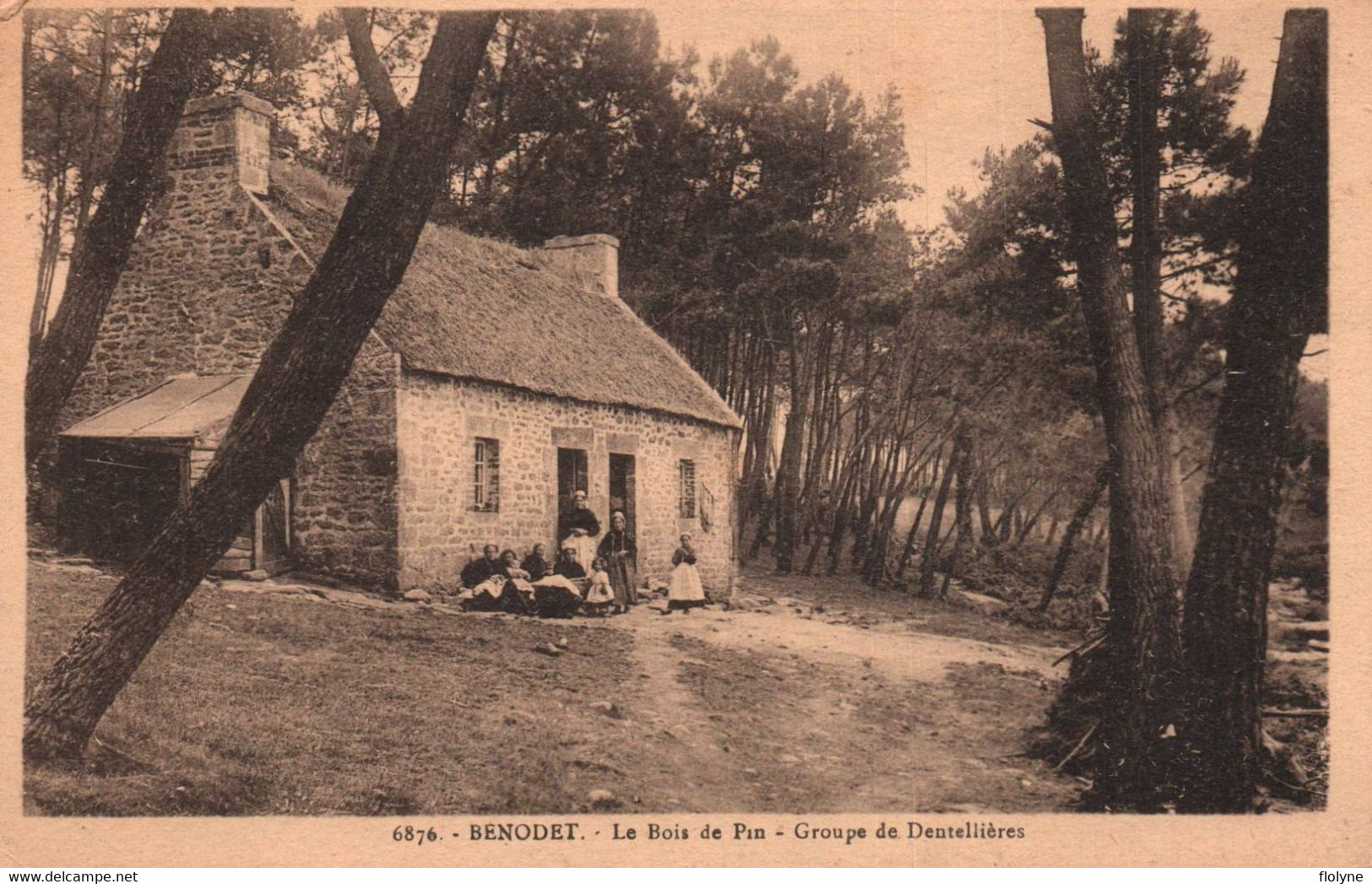 Bénodet - Le Bois De Pin - Groupe De Dentellières - Couturières Coiffe - Bénodet