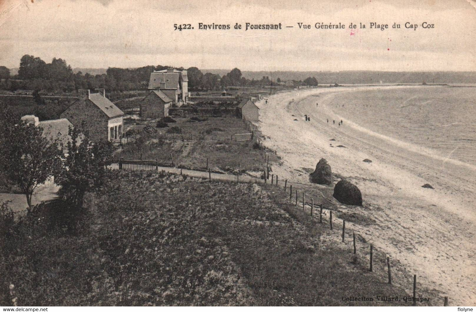 Fouesnant - Environs - Vue Générale De La Plage Du Cap Coz - Villa - Fouesnant