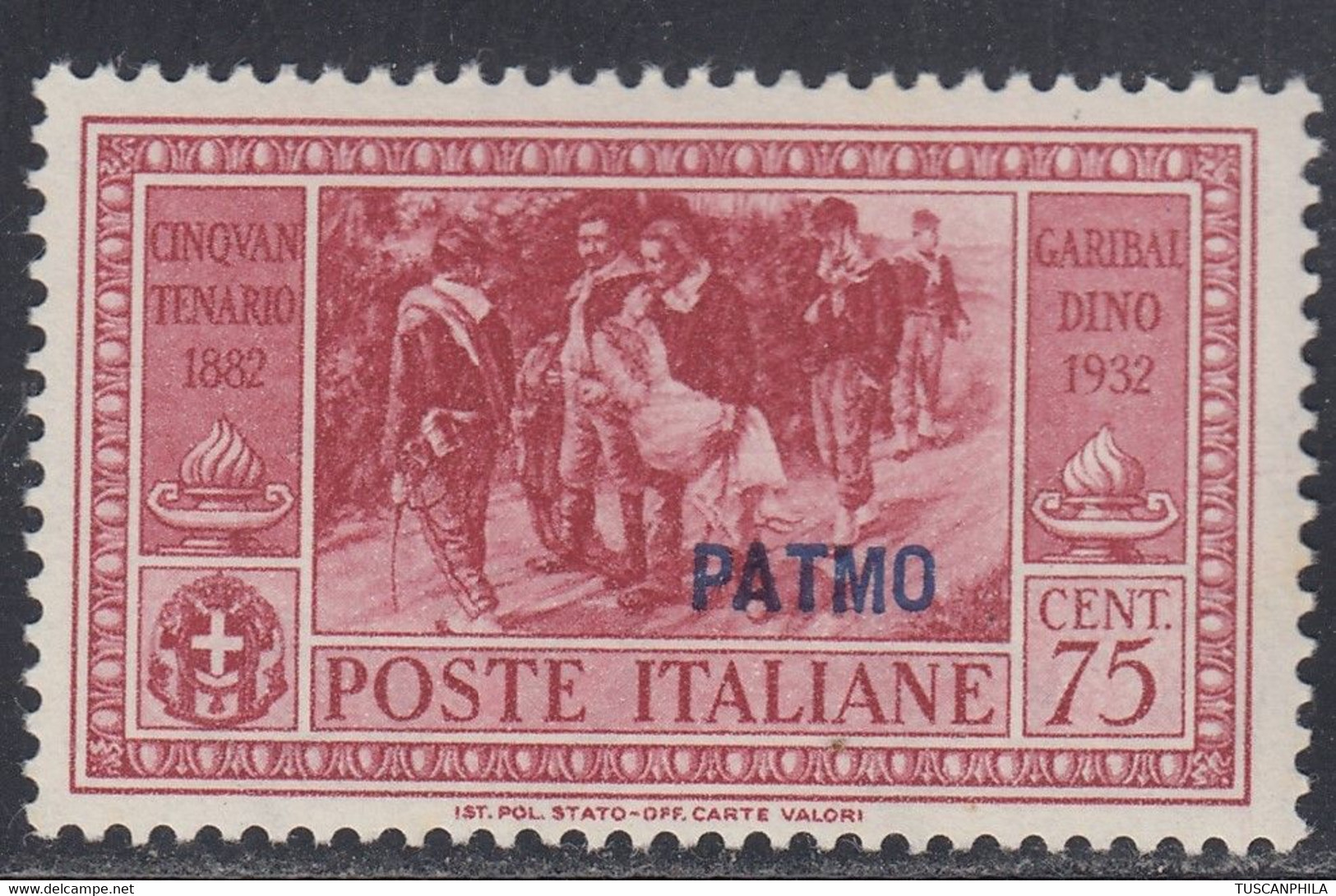 1932 Giuseppe Garibaldi 1 Valore Sass. 22 MNH** Cv 70 - Aegean (Patmo)