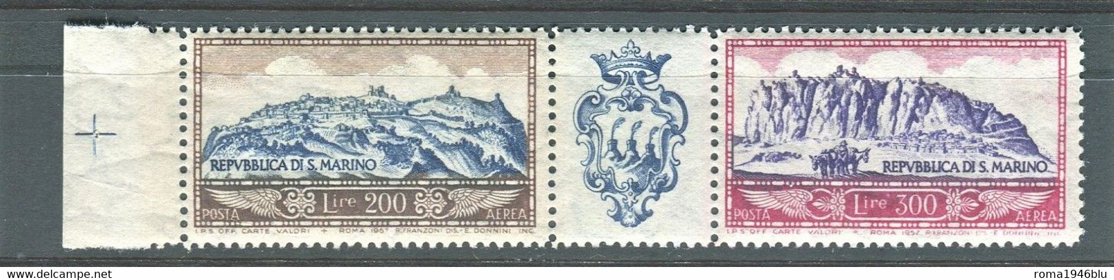 SAN MARINO 1958 POSTA AEREA VEDUTE DEL MONTE TITANO  ** MNH - Unused Stamps