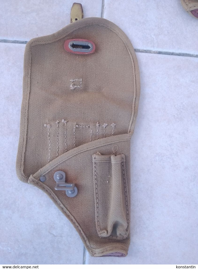 Italian Military Holster Etui For The Beretta 1934,1935 WWII Khaki Shade - Armes Neutralisées