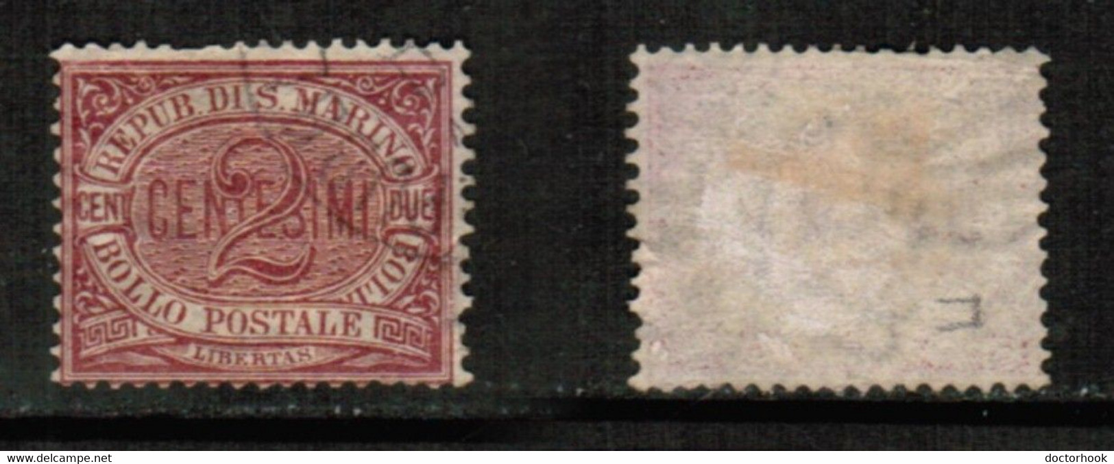 SAN MARINO   Scott # 3 USED (CONDITION AS PER SCAN) (Stamp Scan # 858-8) - Gebruikt