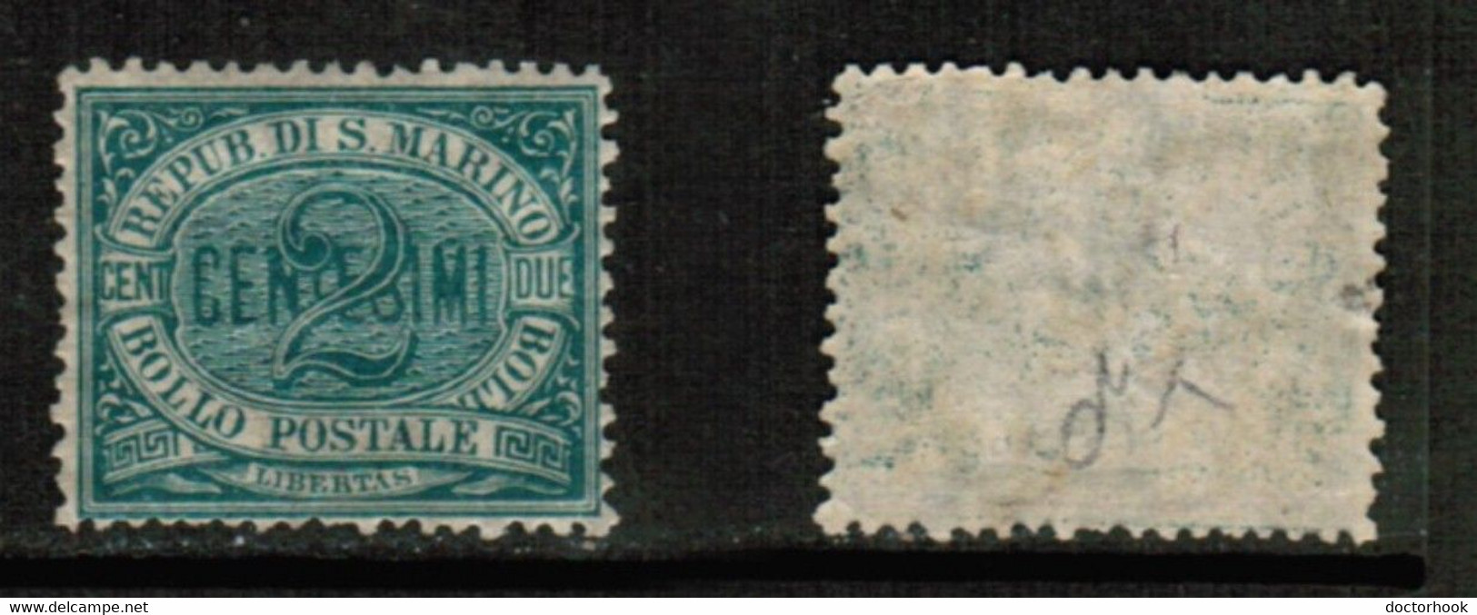 SAN MARINO   Scott # 1* MINT HINGED (CONDITION AS PER SCAN) (Stamp Scan # 858-9) - Neufs