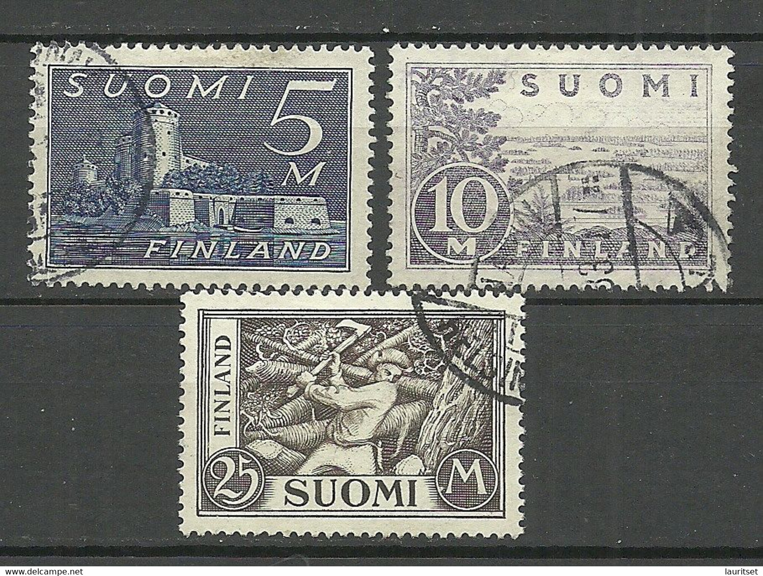 FINLAND Finnland 1930/1948 Michel 155 - 157 O - Used Stamps