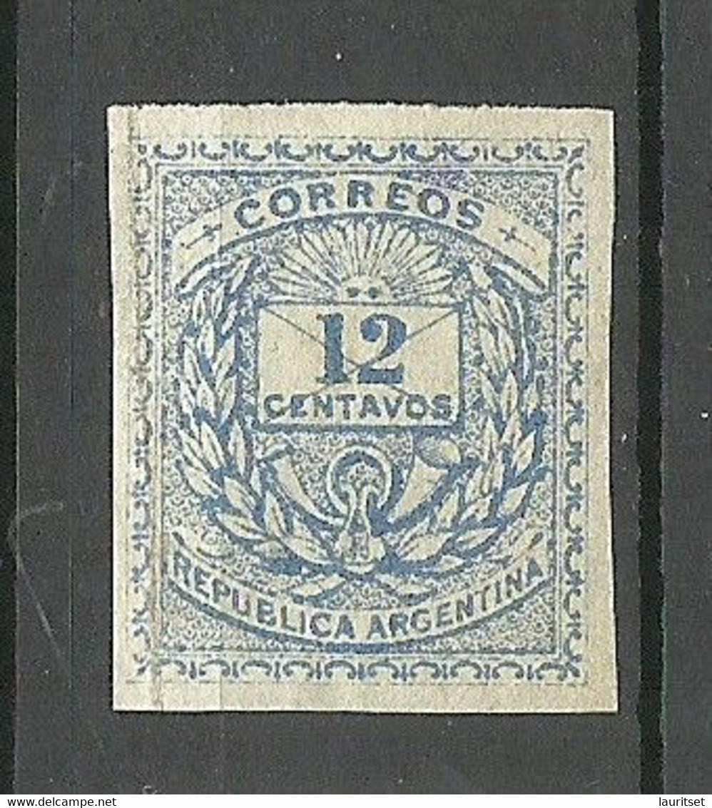 ARGENTINA Argentinien 1882 Michel 41 Imperforated Proof Essays (*) Mint No Gum - Ungebraucht