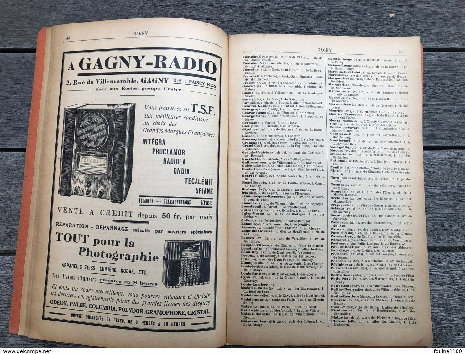 ANNUAIRE LE RAINCY CLICHY SOUS BOIS GAGNY GOURNAY SUR MARNE LIVRY GARGAN MONTFERMEIL NOISY LE GRAND NEUILLY PLAISANCE 93 - Telefoonboeken