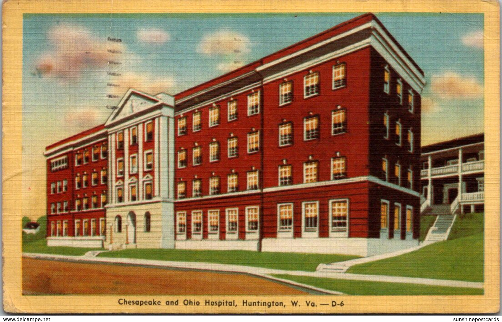 West Virginia Huntington Chesapeake And Ohio Hospital 1950 Dexter Press - Huntington