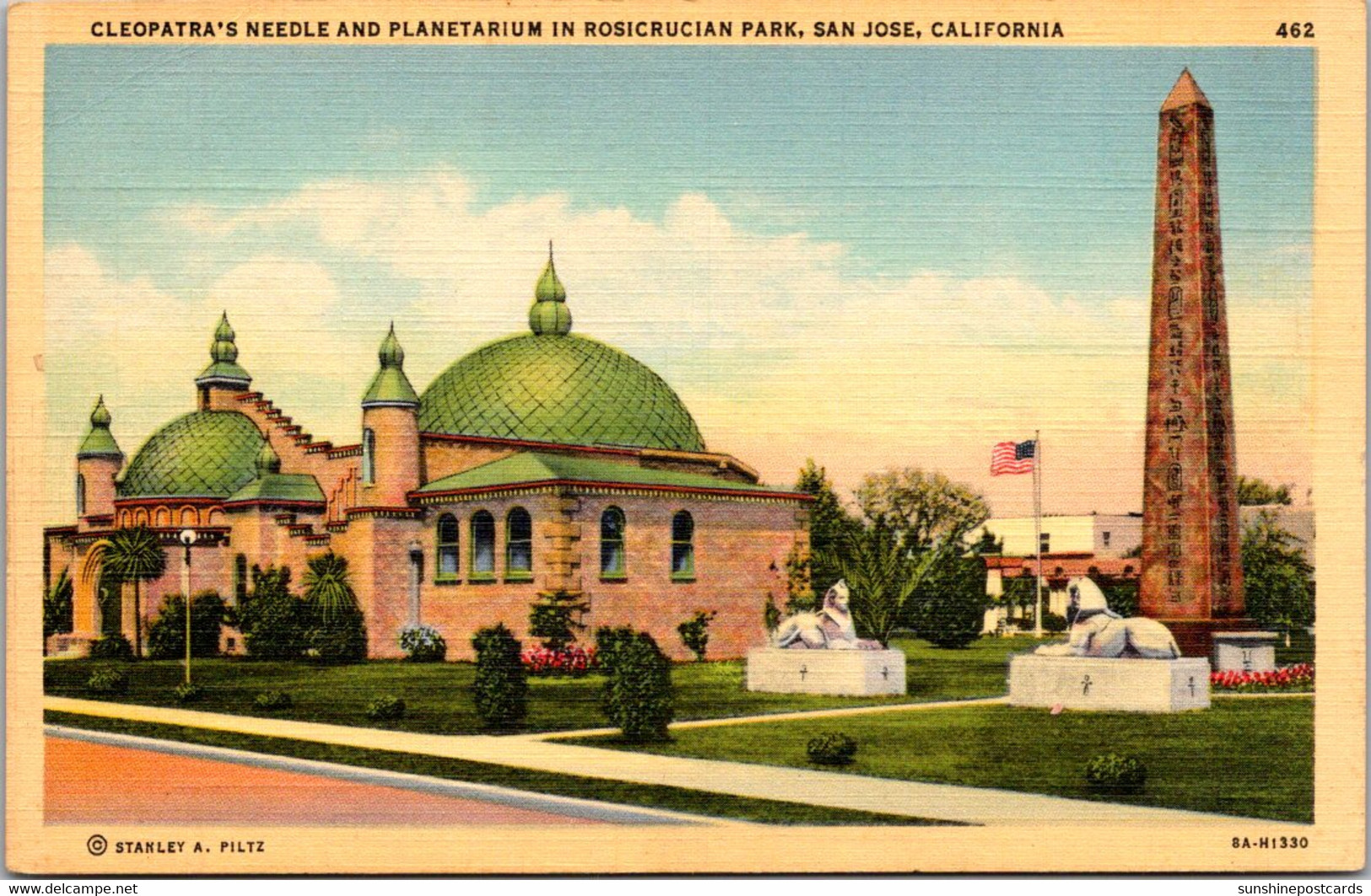 California San Jose Cleopatra's Needle And Planetarium In Rosicrucian Park - San Jose