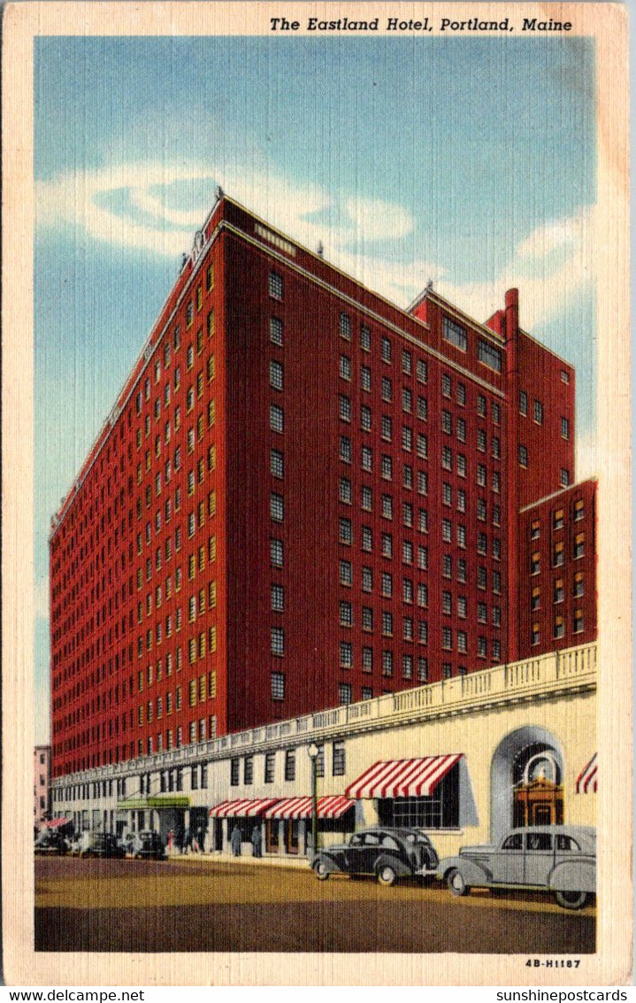 Maine Portland The Eastland Hotel 1947 Curteich - Portland