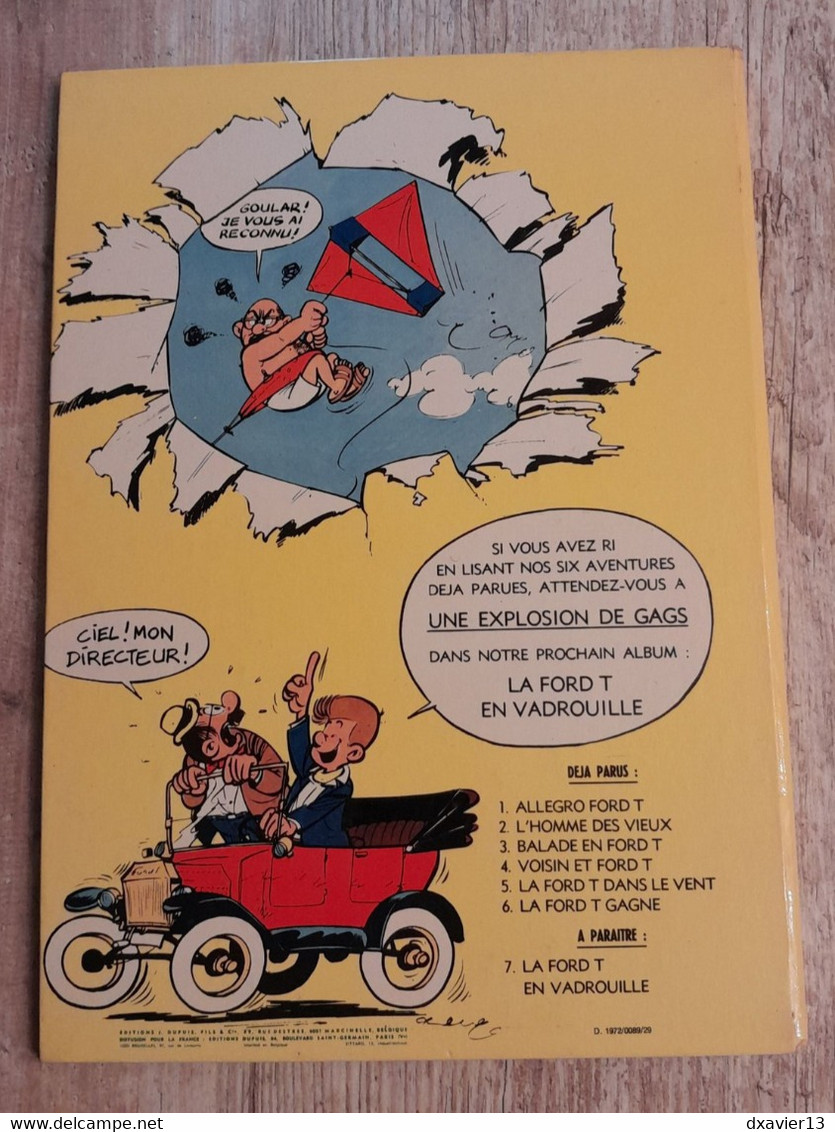 Bande Dessinée Dédicacée - Marc Lebut Et Son Voisin 6 - La Ford T Gagne (1972) - Autographs