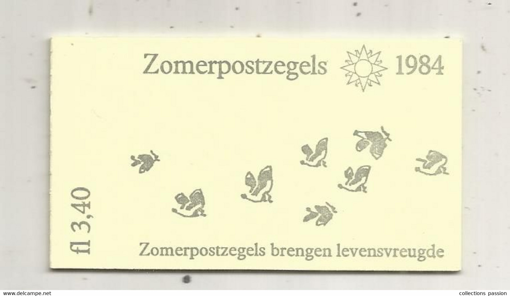 Carnet De 4 Timbres, NEDERLAND, 1984 , Oiseaux, Neufs , 2 Scans - Libretti