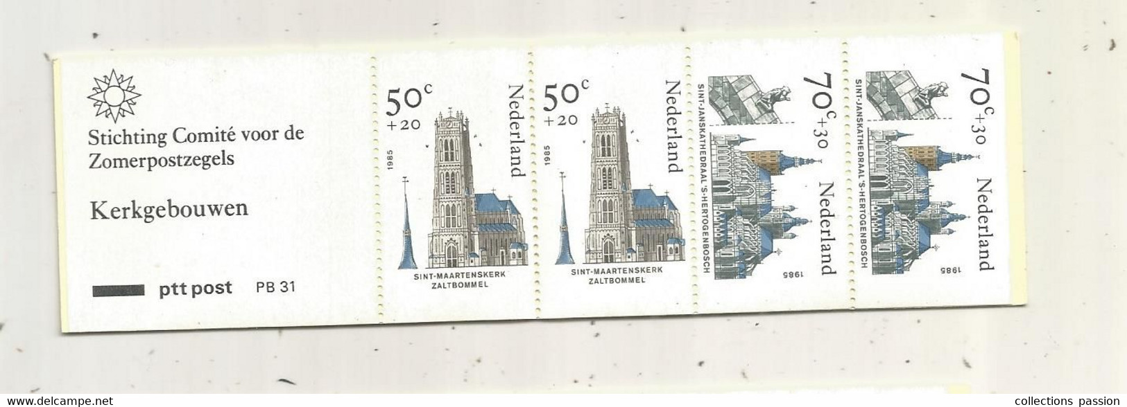 Carnet De 4 Timbres, NEDERLAND, 1985, Neufs , 2 Scans - Libretti