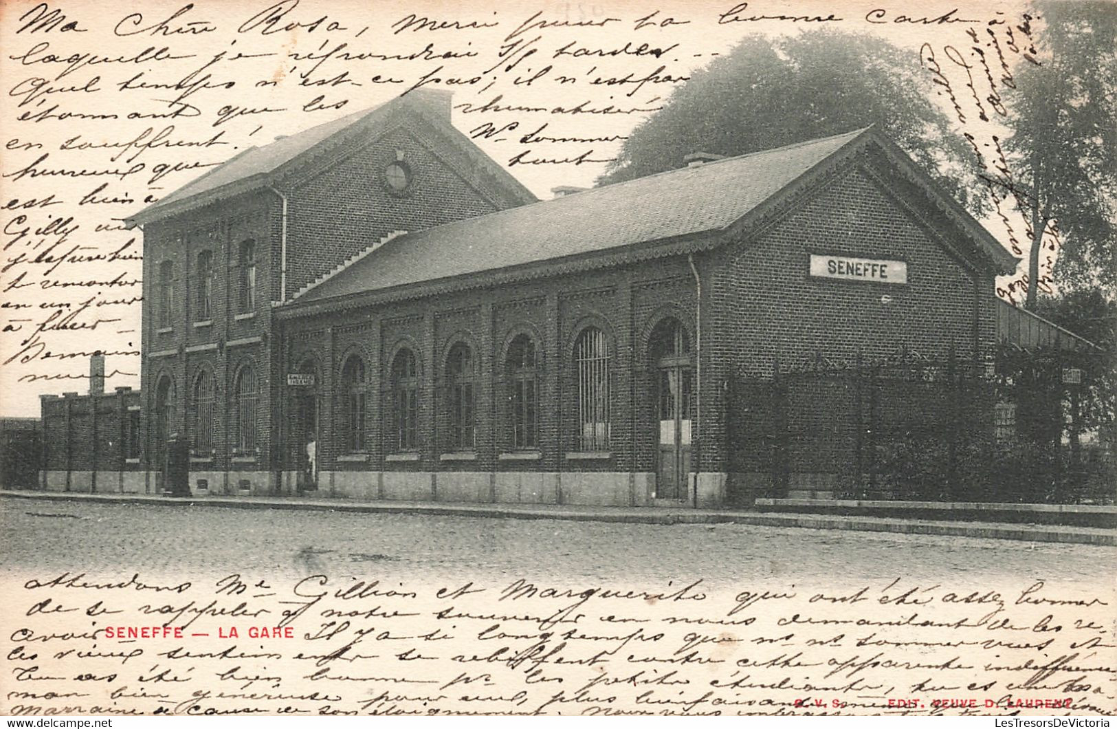 CPA - Belgique - Seneffe - La Gare - Précurseur - Oblitéré Seneffe 1905 - Seneffe