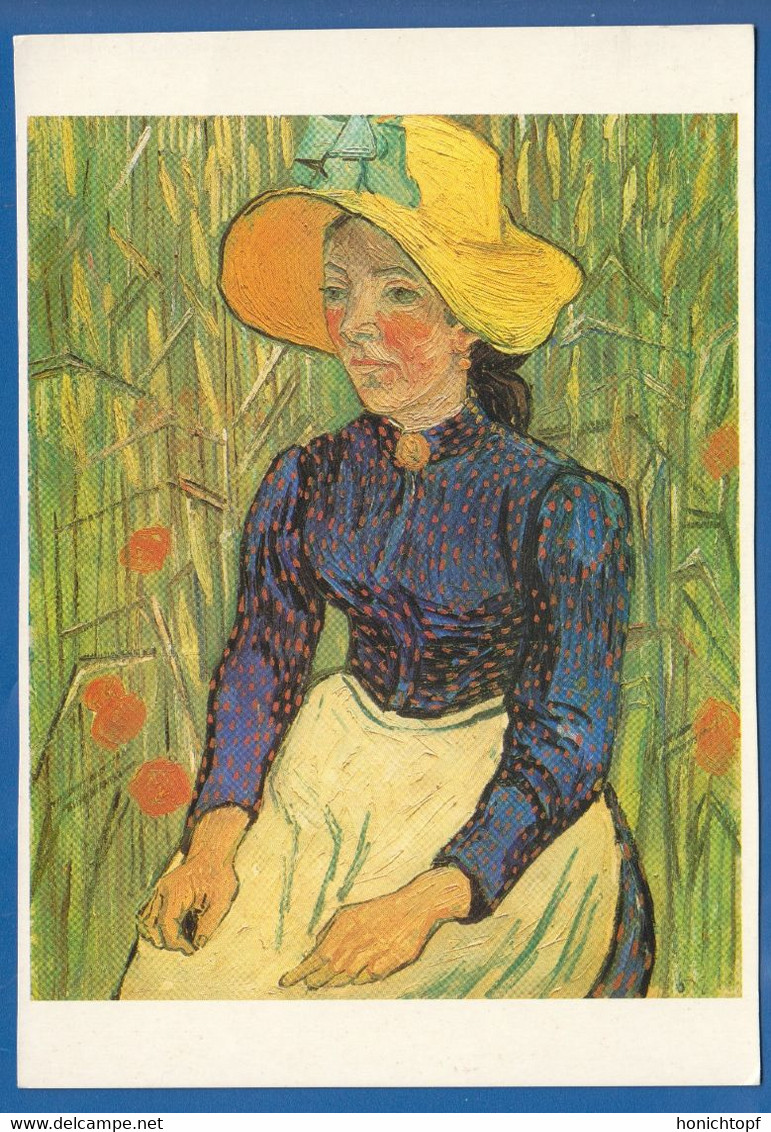 Malerei; Van Gogh Vincent; Junge Bäuerin Mit Strohhut; Berne, Hahnloser Collection - Van Gogh, Vincent